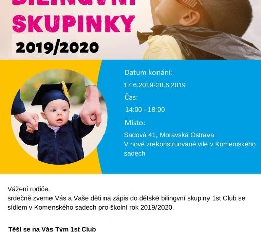 Zápis do dětské bilingvní skupinky 2019/2020